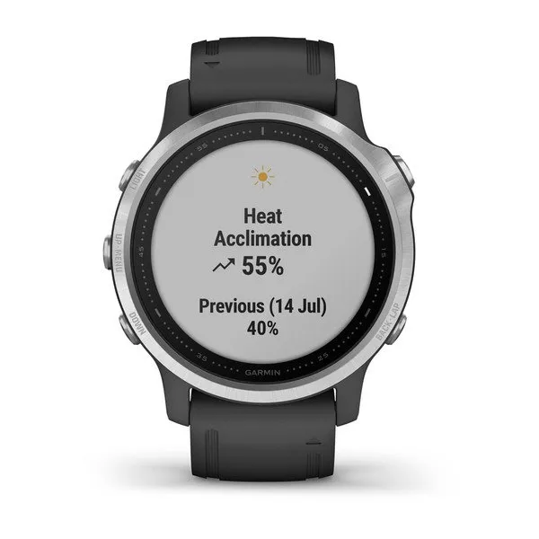 Orë e mençur Garmin Fenix 6S, e zezë/ argjendtë - 5
