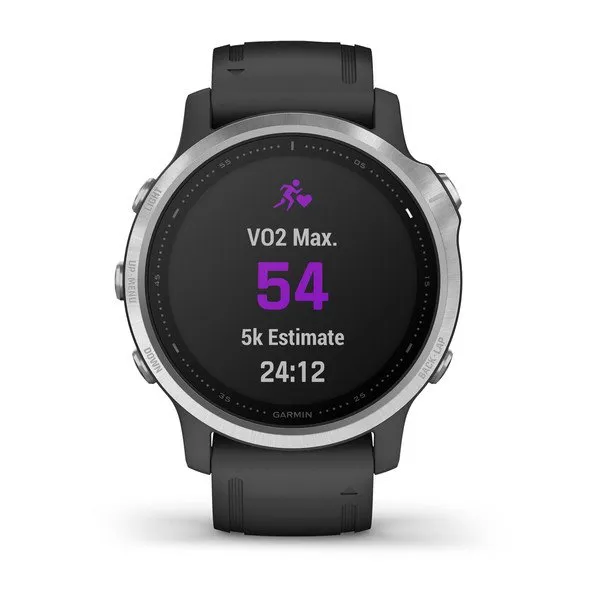 Orë e mençur Garmin Fenix 6S, e zezë/ argjendtë - 6