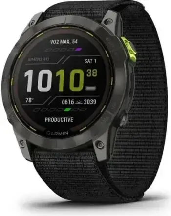 Orë Smart Garmin Enduro 2, e zezë