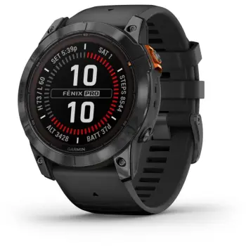 Orë e mençur Garmin Fenix 7x Pro Solar, zezë/hirtë