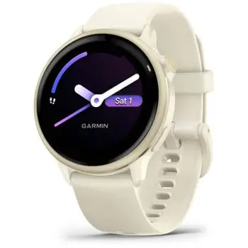 Ora inteligjente Garmin Vivoactive 6 42mm, GPS, AMOLED, Bone Lunar Gold
