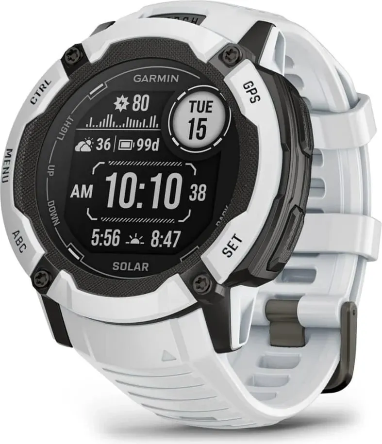Smartwatch Garmin Instinct 2X Solar, 50mm, GPS, Bardhë - 2