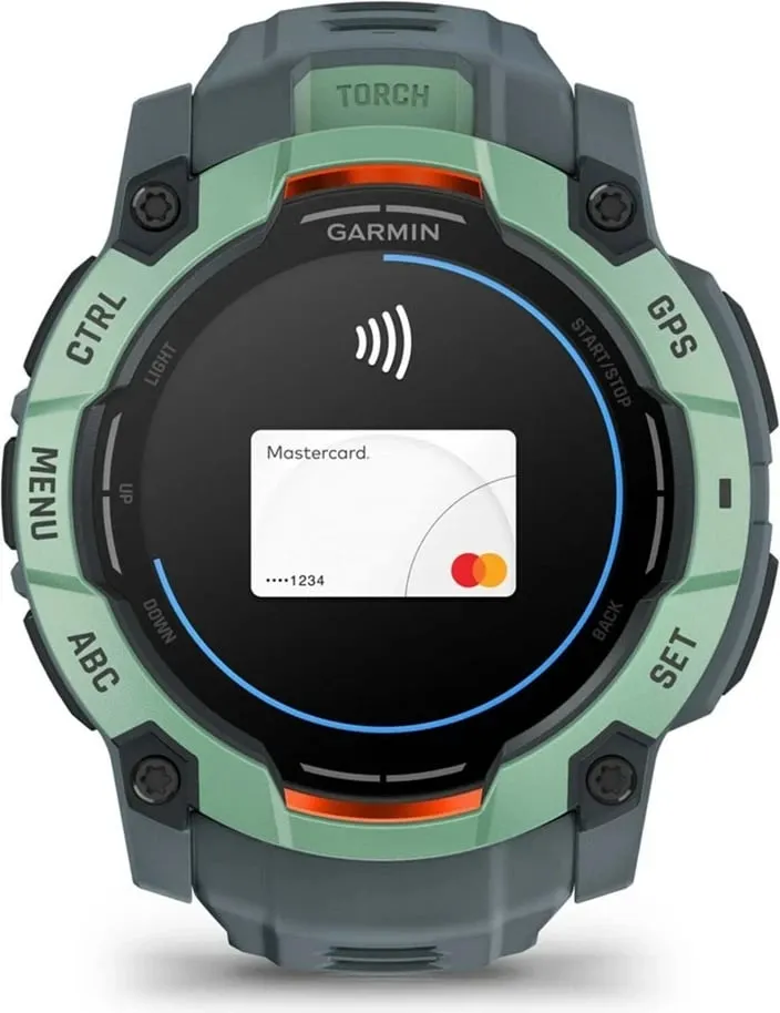 Ora sportive Garmin Instinct 3 50mm, ekran AMOLED, GPS, jeshile Neotropic Twilight - 1