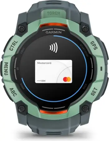 Ora sportive Garmin Instinct 3 50mm, ekran AMOLED, GPS, jeshile Neotropic Twilight