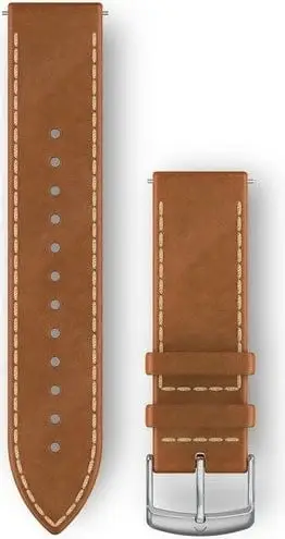 Rrip lëkure Garmin 010-12691-0A për Smartwatch, 20mm, argjend