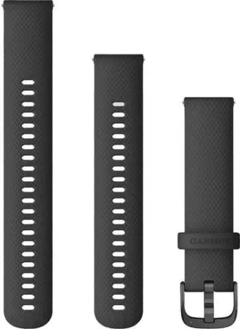Rrip silikoni Garmin 20mm për Smartwatch, zi