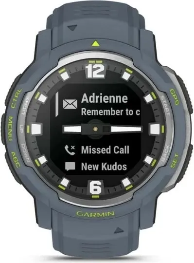 Smartwatch Garmin Instinct Crossover Standard Edition, GPS, 28 ditë bateri, rrip silikon, kaltër - 2