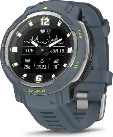 Smartwatch Garmin Instinct Crossover Standard Edition, GPS, 28 ditë bateri, rrip silikon, kaltër - 5