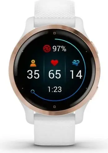 Smartwatch Garmin Venu 2S, AMOLED, GPS, Wi-Fi, e bardhë