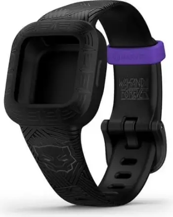 Bandë Garmin vivofit jr 3, silikon, e zezë, për fëmijë