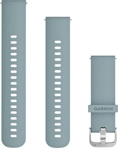 Bandë silikoni Garmin 010-12691-06, 20 mm, argjendtë - 1