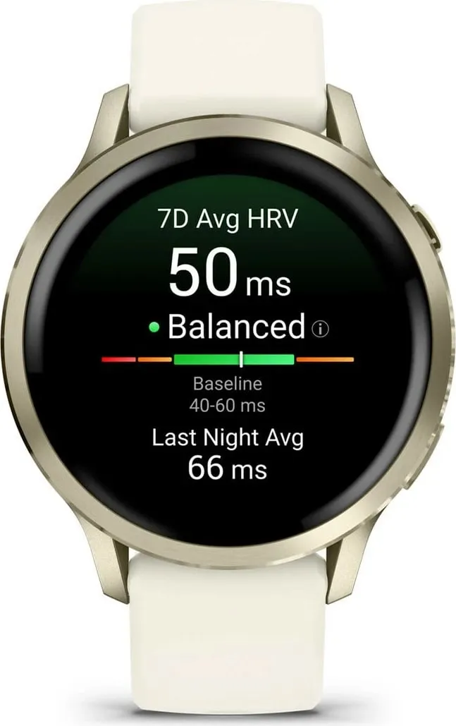 Smartwatch Garmin Venu 4 41mm, silikon, bezhë/lunargold - 2