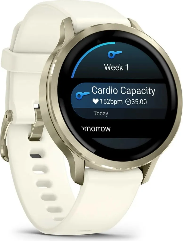 Smartwatch Garmin Venu 4 41mm, silikon, bezhë/lunargold - 3