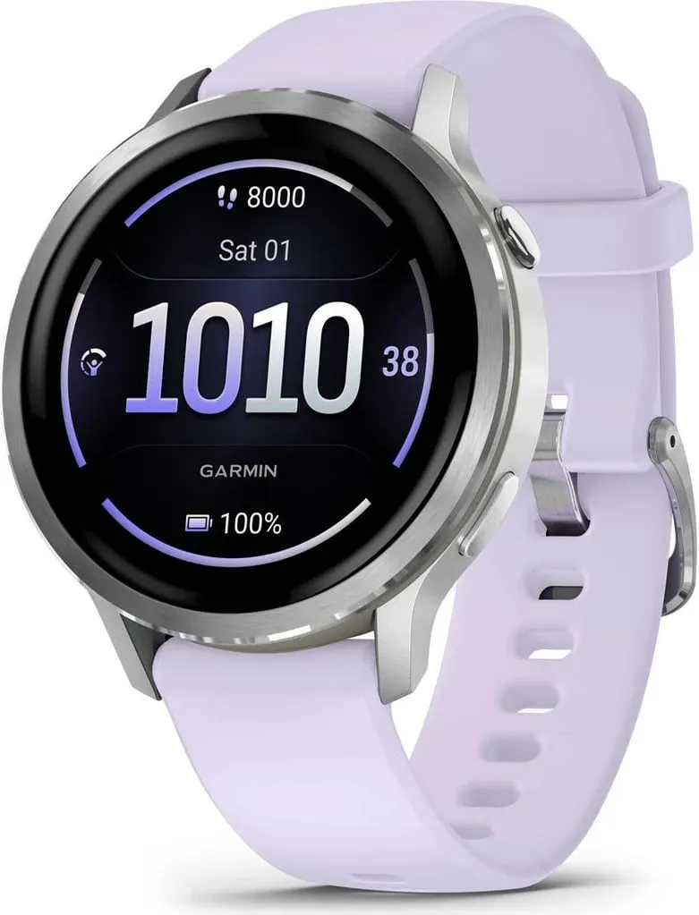 Smartwatch Garmin Venu 4 41mm, silikon, lavandë - 1