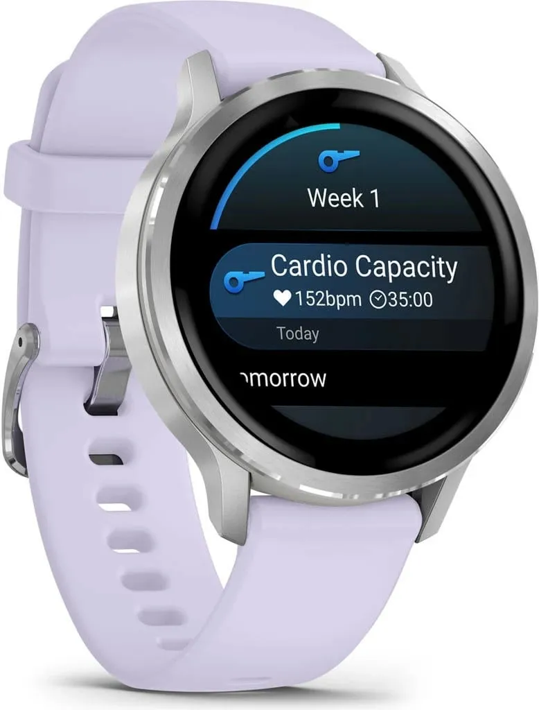 Smartwatch Garmin Venu 4 41mm, silikon, lavandë - 3