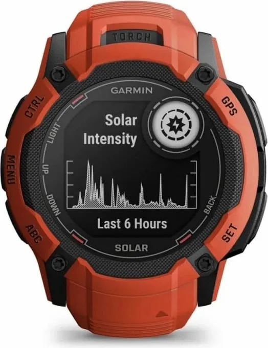 Ora sportive Garmin Instinct 2X Solar, 50mm, GPS, e kuqe - 2
