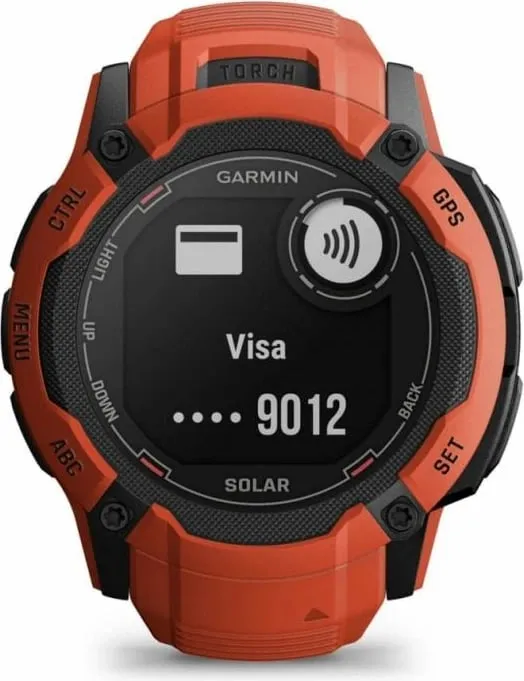 Ora sportive Garmin Instinct 2X Solar, 50mm, GPS, e kuqe - 11