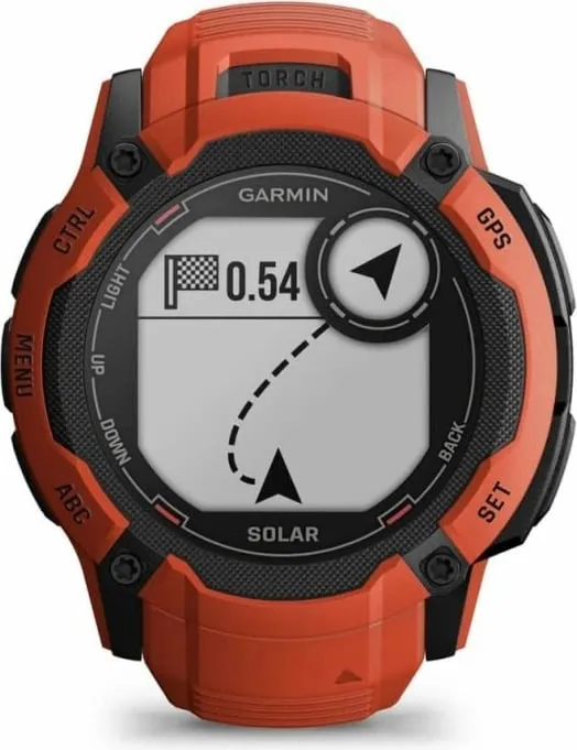 Ora sportive Garmin Instinct 2X Solar, 50mm, GPS, e kuqe - 13