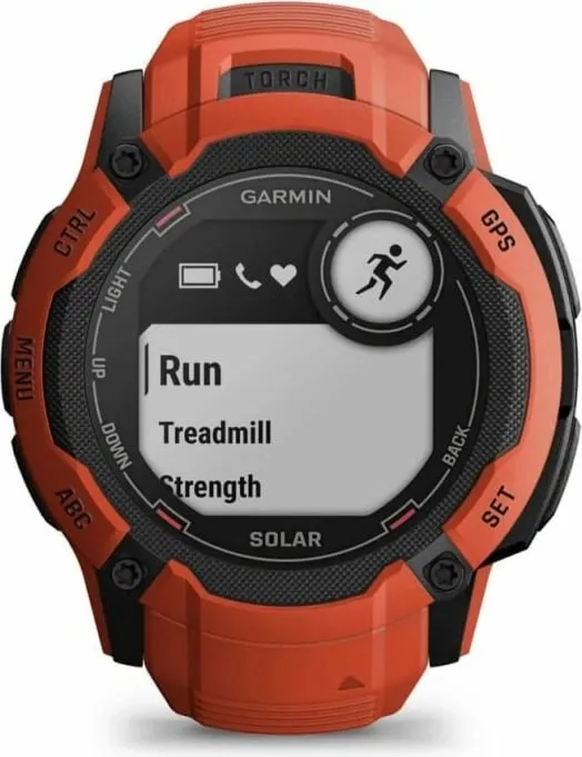 Ora sportive Garmin Instinct 2X Solar, 50mm, GPS, e kuqe - 4