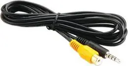 Kabllo video Garmin 010-11541-00, RCA mashkull mashkull, 2m, e zezë