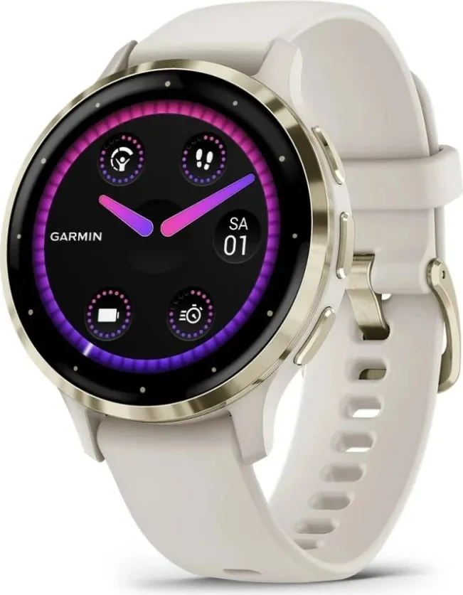 Smartwatch Garmin Venu 3S, 41 mm, AMOLED, Gold, Ivory - 1