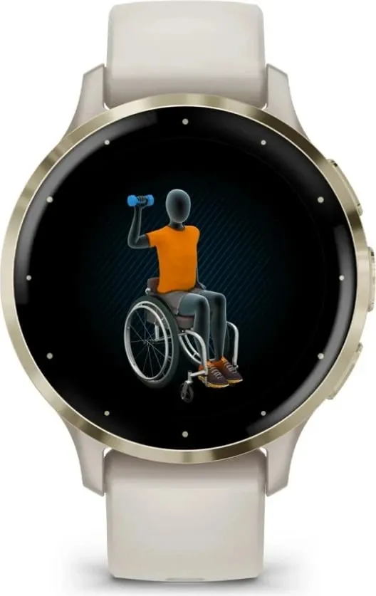 Smartwatch Garmin Venu 3S, 41 mm, AMOLED, Gold, Ivory - 6