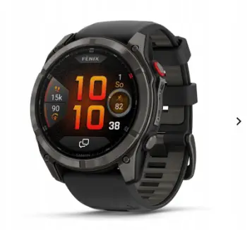 Ora inteligjente Garmin Fēnix 8 Pro, 51mm, DLC Titanium, gri