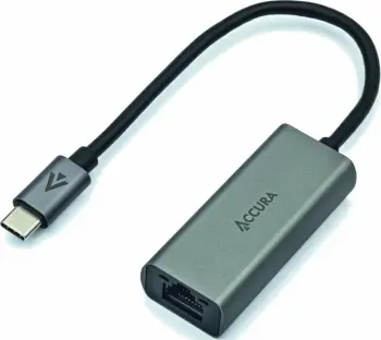 Adapter rrjeti Accura ACC2334, USB C në RJ45, Gigabit Ethernet, gri