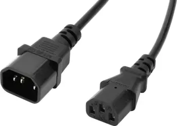 Kabllo zgjatëse Accura C13 - C14 VDE, 5.0m, e zezë