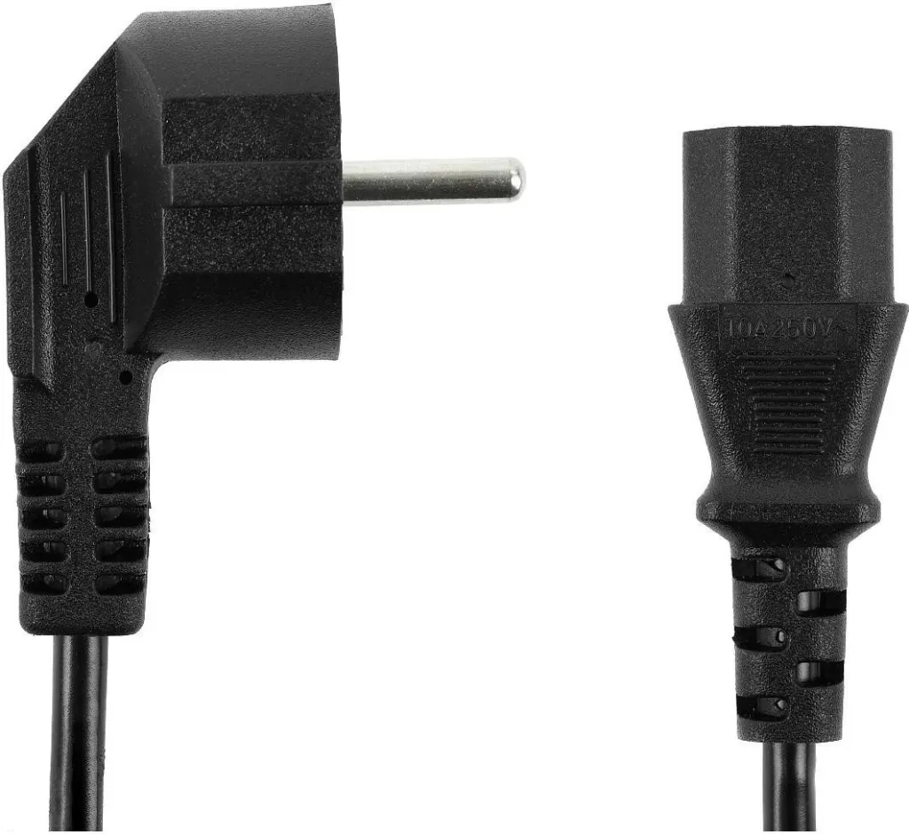 Kabllo furnizimi Accura, Schuko - C13, 5m, e zezë - 2