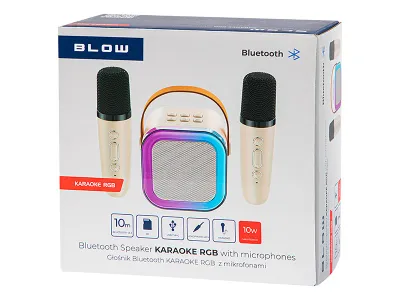 Altoparlant Bluetooth Bluetooth KARAOKE RGB 10W - 3