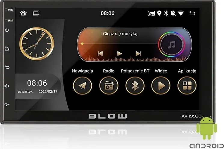Radio makine Blow AVH-9930 2DIN, ekran 7", GPS, Bluetooth - 1