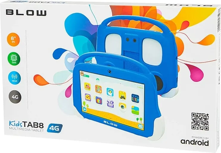 Tablet për fëmijë KidsTAB8 4G, 4/64GB, 8", i kaltër - 7