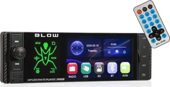 Radio makine Blow Spider 4CAL, 4", Bluetooth, RDS RGB, e zezë