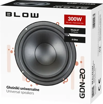 Woofer BLOW GDN 20, 300W, 8", bas i zi - 2