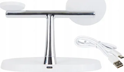 Karikues wireless Blow WCH-08, 15W, 3 në 1, i bardhë - 15