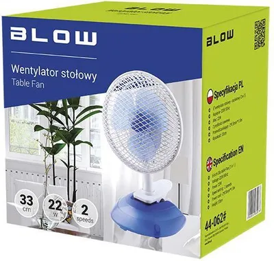 Ventilator Blow 6", 22W, i bardhë/kaltër - 3