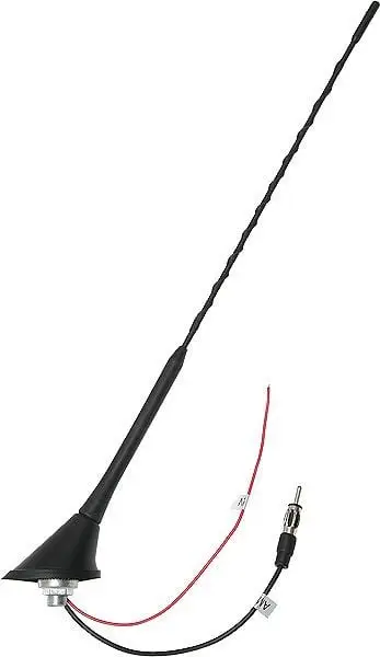 Antena për makinë Blow FMD350, për çati, me amplifikator, e zezë
