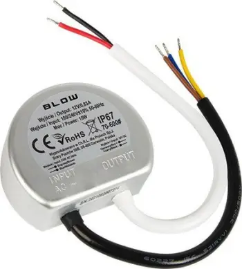 Furnizues energjie i integruar Blow 70-600, 12V 0.83A, IP67, gri