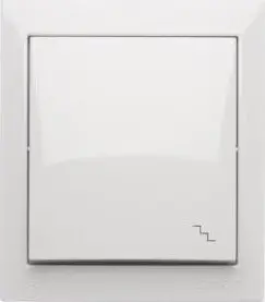 Ndërprerës shkalle Kontakt-Simon Aquaclick ACW6A/11, 16 AX 250 V, IP44, i bardhë