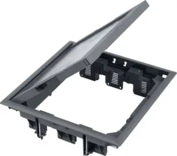 Kuti dyshemeje Kontakt-Simon Simon Connect, 12 module K45 ose 6 SIMON500, kapak 5mm, gri e çelët