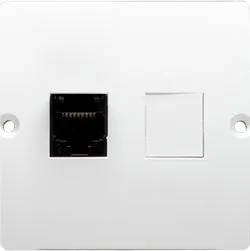 Prizë telefonike Kontakt-Simon Basic RJ12 (BMT1.02/11), e bardhë - 1