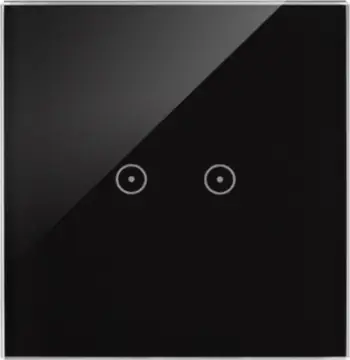 Kornizë inteligjente Kontakt Simon Touch DSTR12/73, 1 modul, 2 fusha prekjeje horizontale, gri e errët