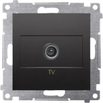 Prizë antene TV Kontakt Simon 54 DAK1.01/49, modul i vetëm, e zezë mat