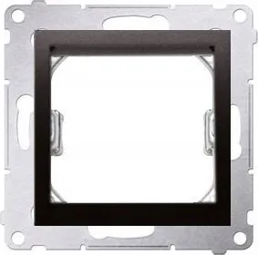 Adapter telekomunikimi Kontakt-Simon Simon 54, për standard 45×45 mm, për prizë Simon Connect DA45.01/49, i zi mat - 1