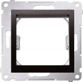 Adapter telekomunikimi Kontakt-Simon Simon 54, për standard 45×45 mm, për prizë Simon Connect DA45.01/49, i zi mat