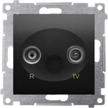 Prizë antene Kontakt-Simon Simon 54 R-TV, modul terminal i ndarë, 1 dB, e zezë mat