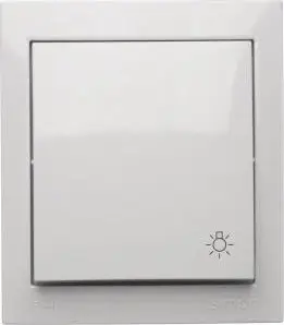 Çelës ndriçimi Kontakt Simon Aquaclick Button Light, 10AX 250V, IP44, i bardhë