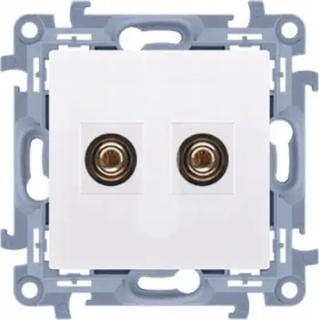 Prizë altoparlanti Kontakt-Simon Simon10 CGL2.01/1, modul njëfishtë, 6 mm², e bardhë