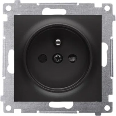 Prizë modulare Kontakt Simon 54, 16A 250V, quick connect, e zezë mat - 1